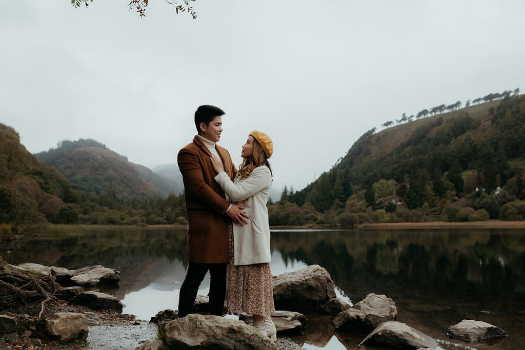 Glendalough lake couples shoot