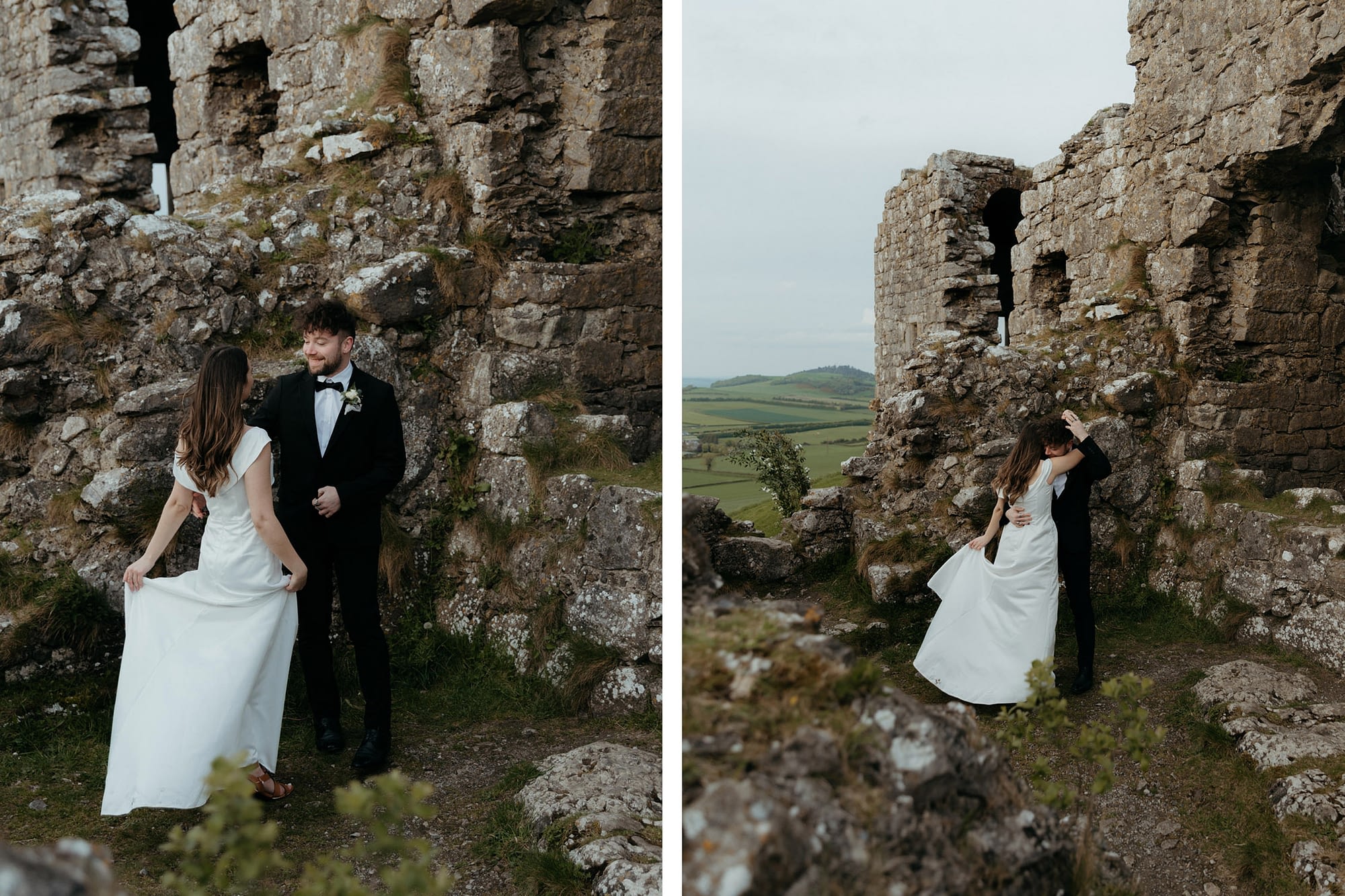 Irish Castle Elopement first look